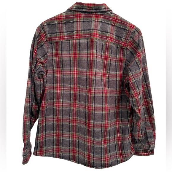 L.L.Bean Scotch Plaid Cotton Flannel Button Down Shirt Woman’s Medium - Picture 2 of 8